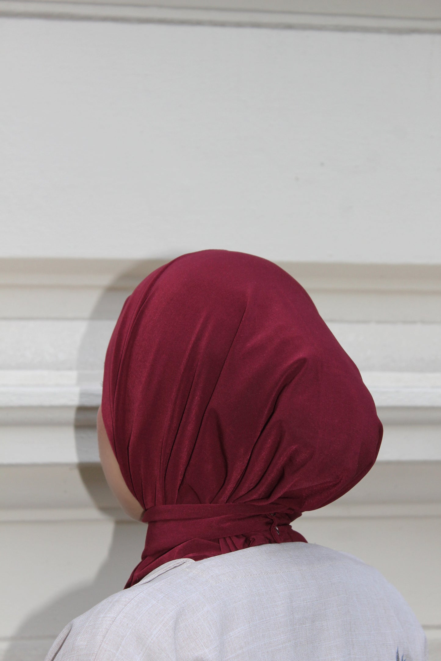 Instant hijab - burgundy