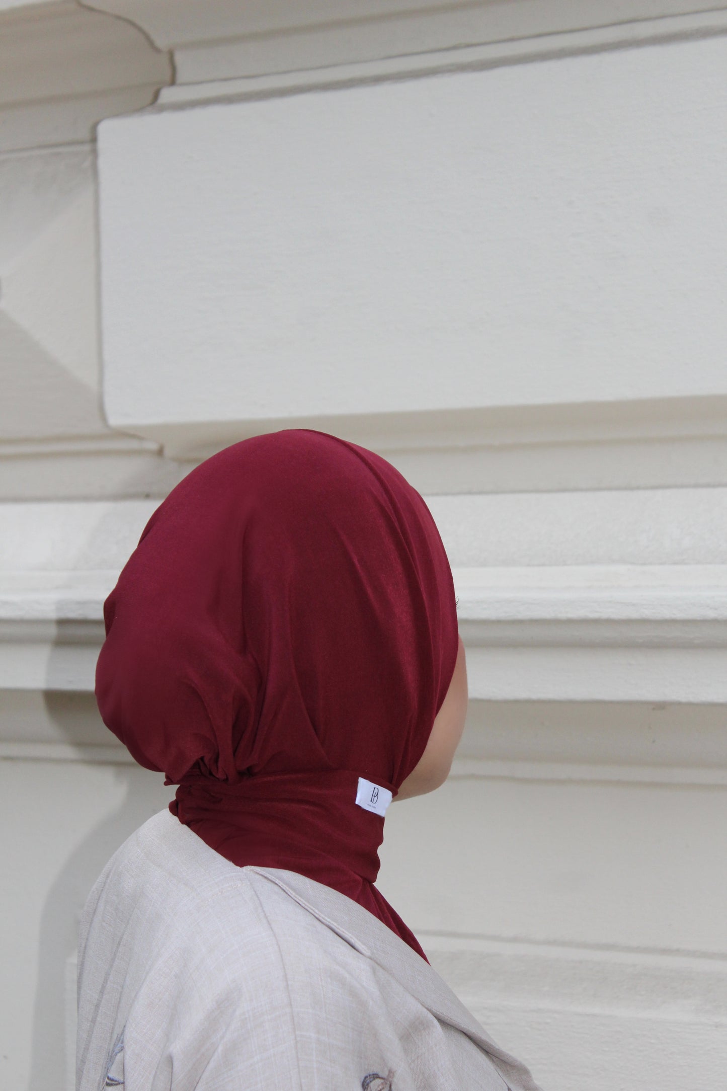 Instant hijab - burgundy